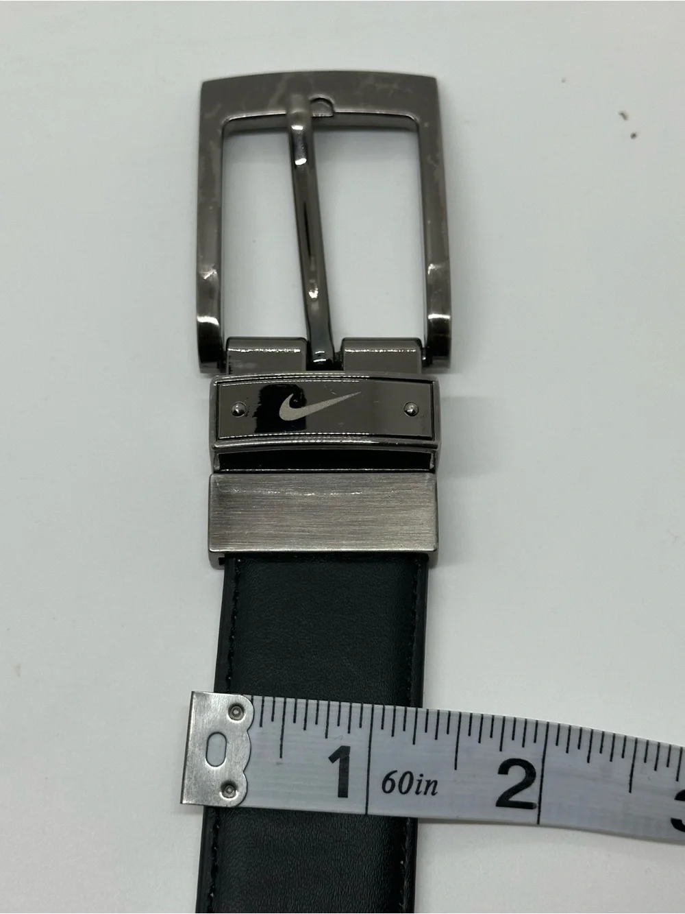 Nike Black Dress Golf Belt Gunmetal Buckle Size 32
